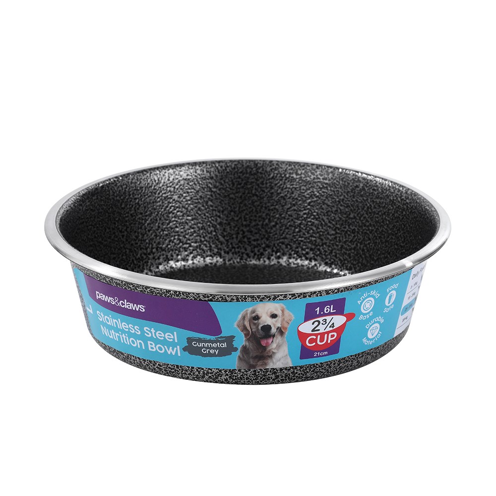 S/Steel Pet Bowl Speckled