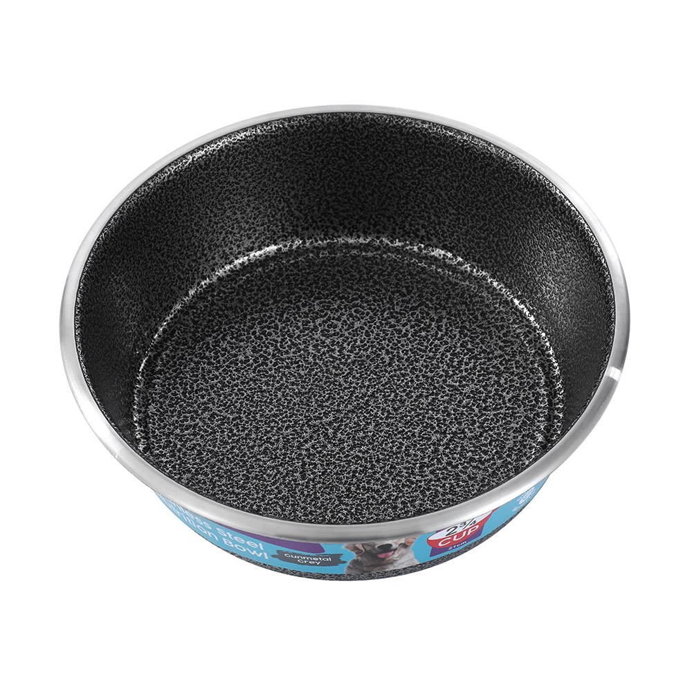S/Steel Pet Bowl Speckled