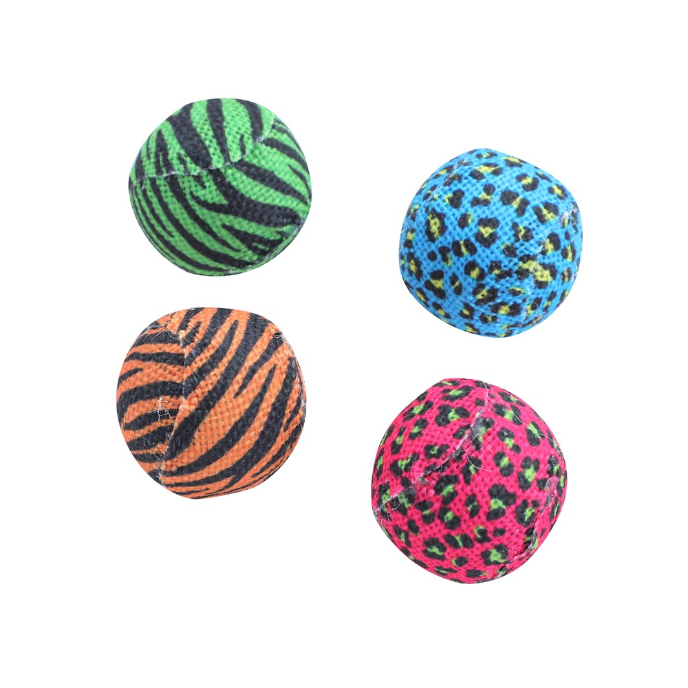 Cara Cat Burlap Balls 4pk