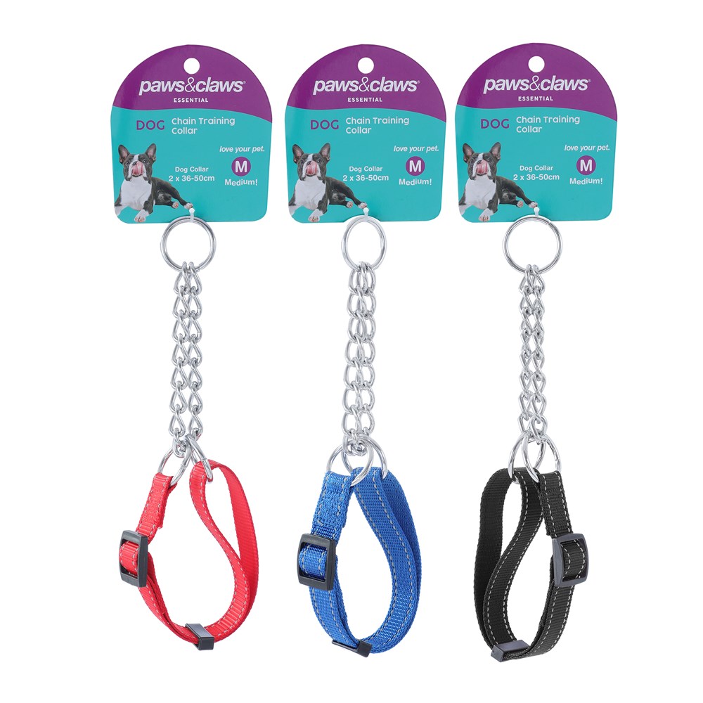 Chain Training Collar Med W/