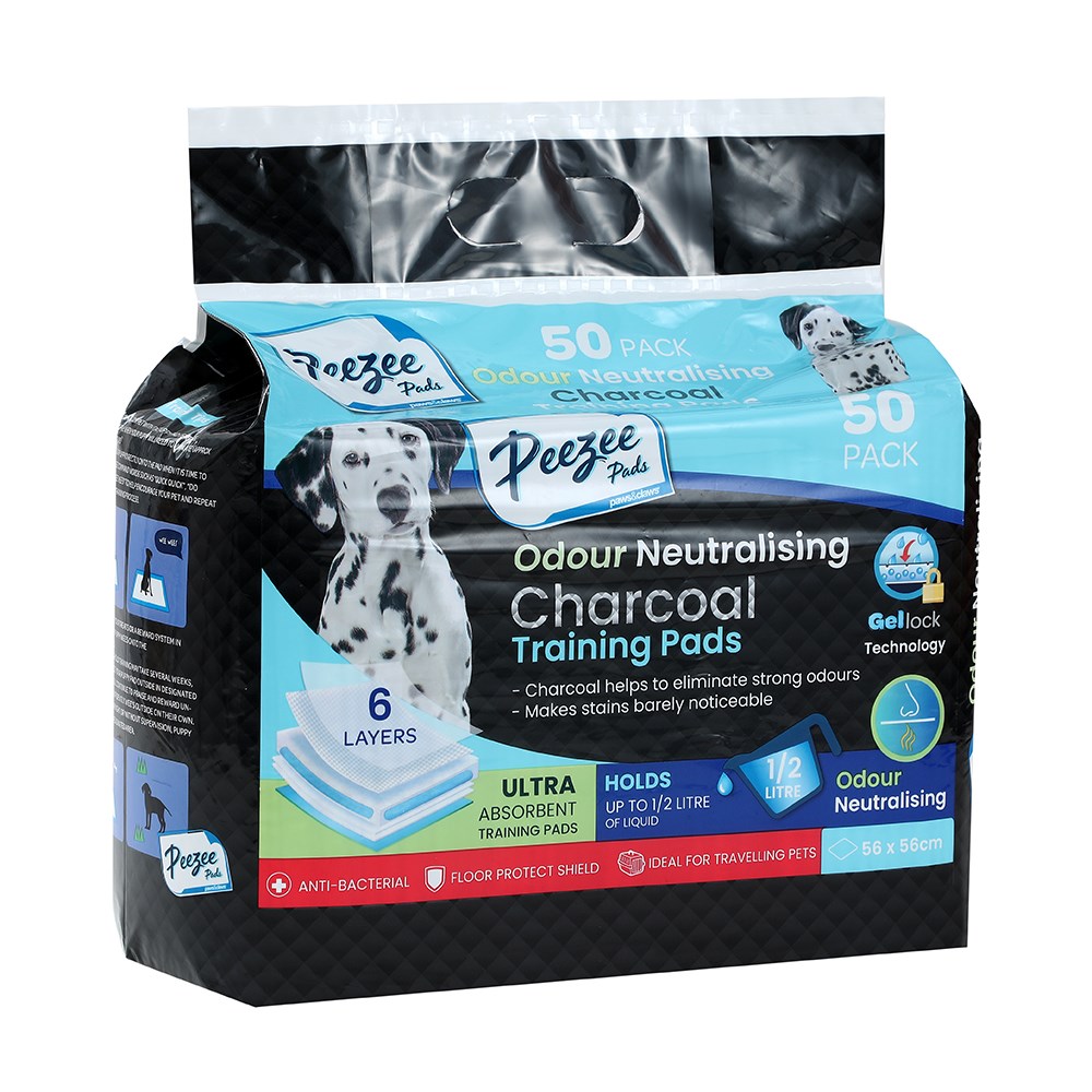 Training Pads 50pk Charcoal