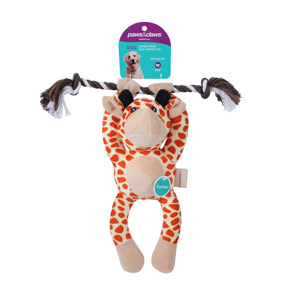 Jumbo Plush Zoo Animal