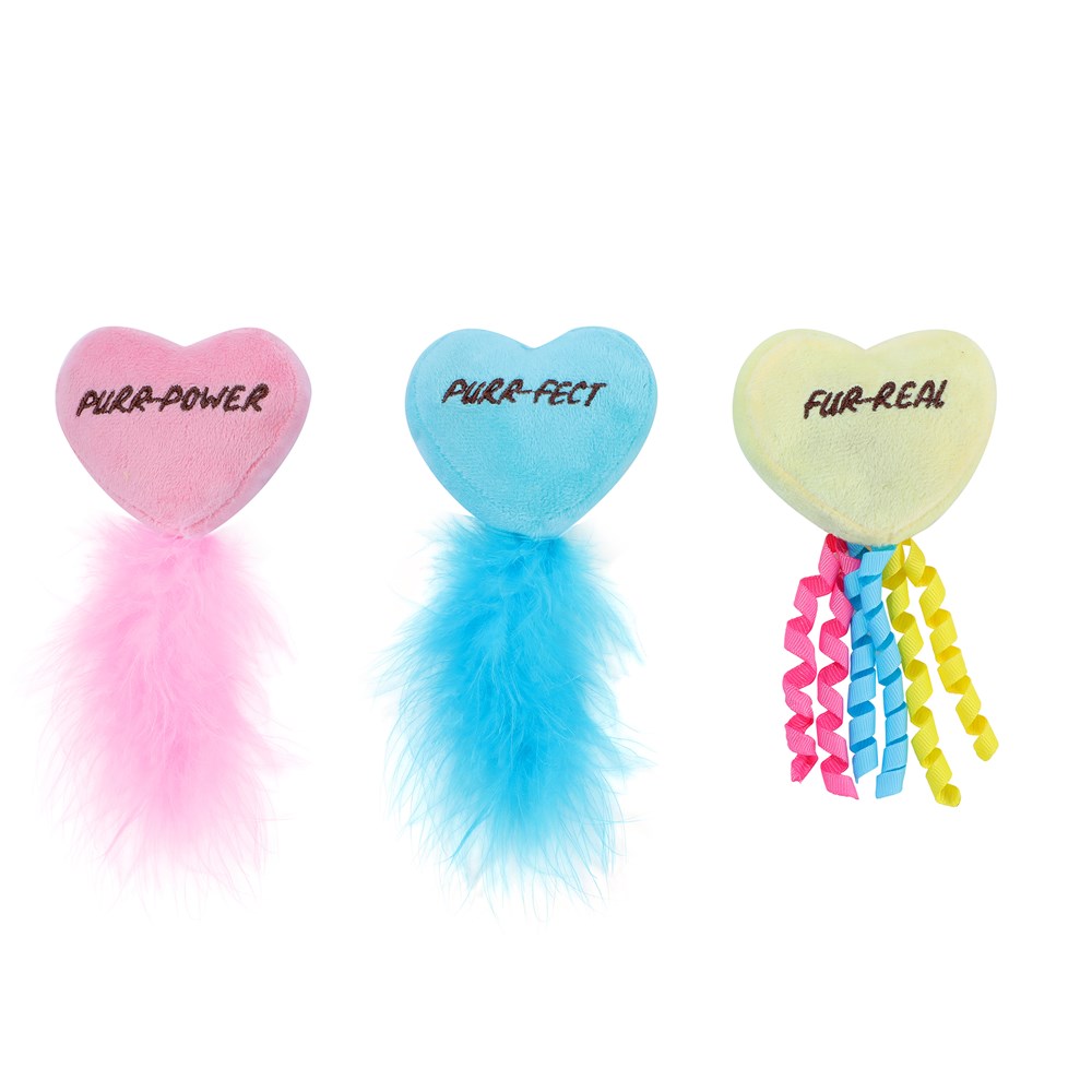 Cara Cat Plush Heart 3pk Toy
