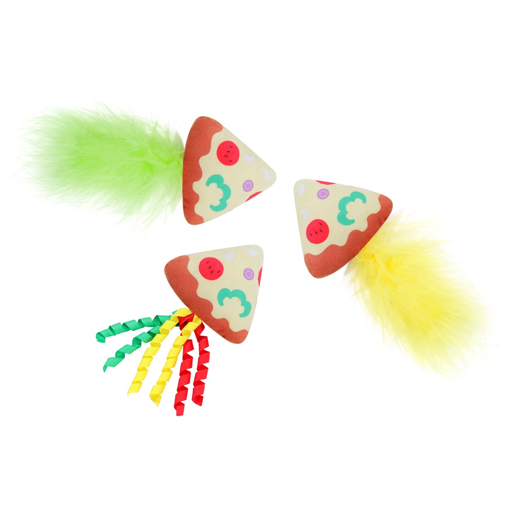 Cara Cat Plush Pizza 3pk Toy