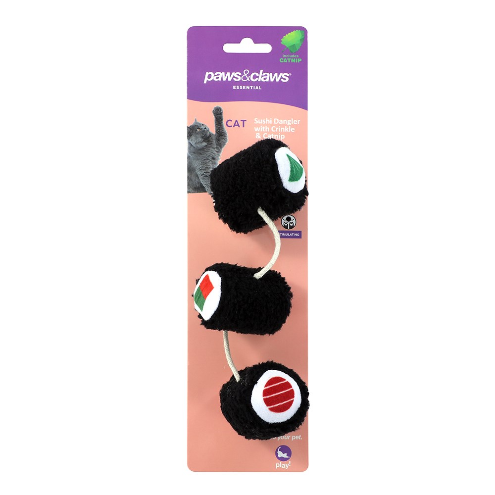 Plush Sushi Teaser Cat Toy