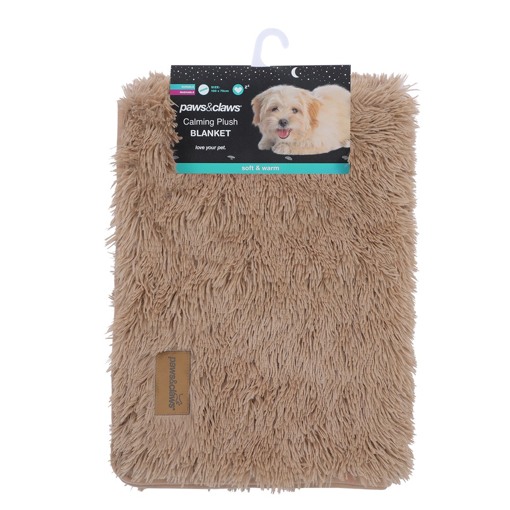 Calming Plush Blanket Camel