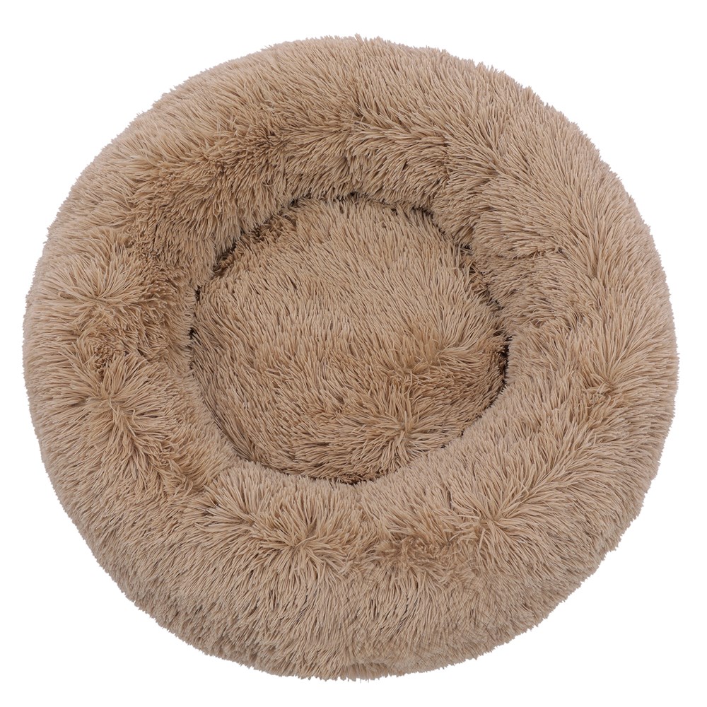 Calming Plush Bed Camel Large