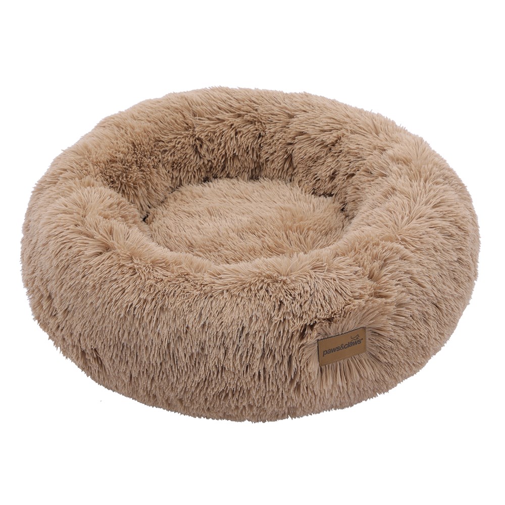 Calming Plush Bed Camel Large