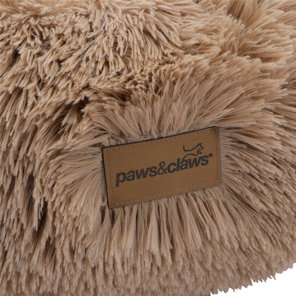Calming Plush Bed Camel Large