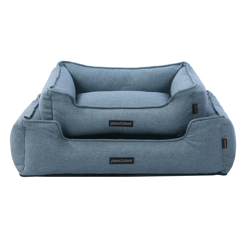 Pia Walled Pet Bed Med Denim