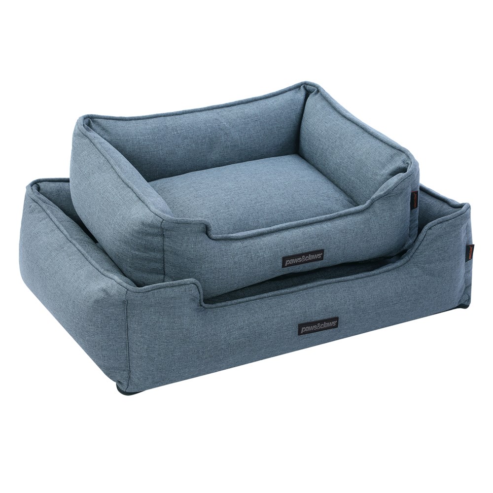 Pia Walled Pet Bed Lge Denim