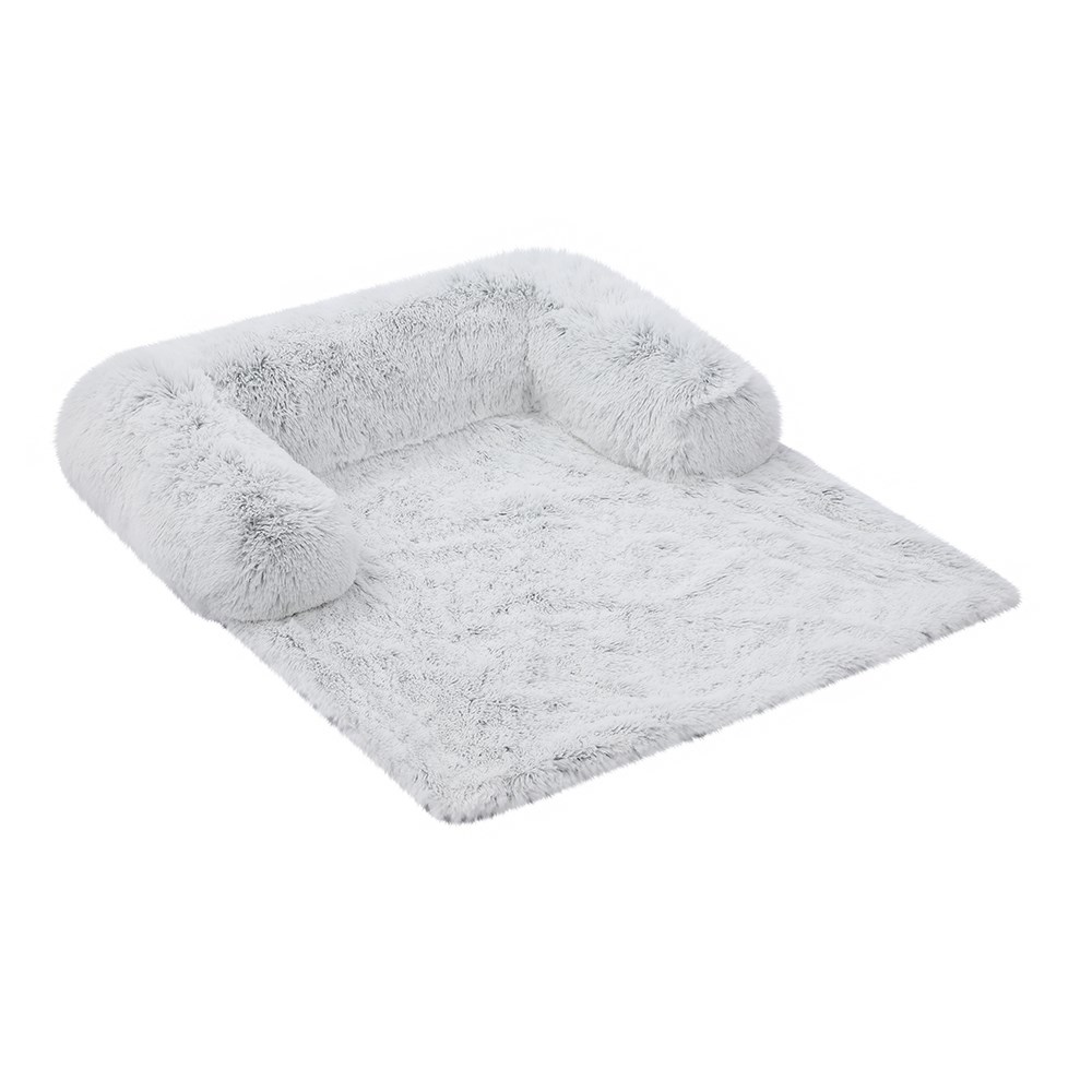 Calming Plush Lounger Silver