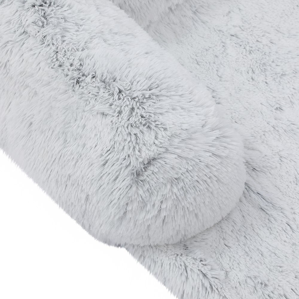 Calming Plush Lounger Silver