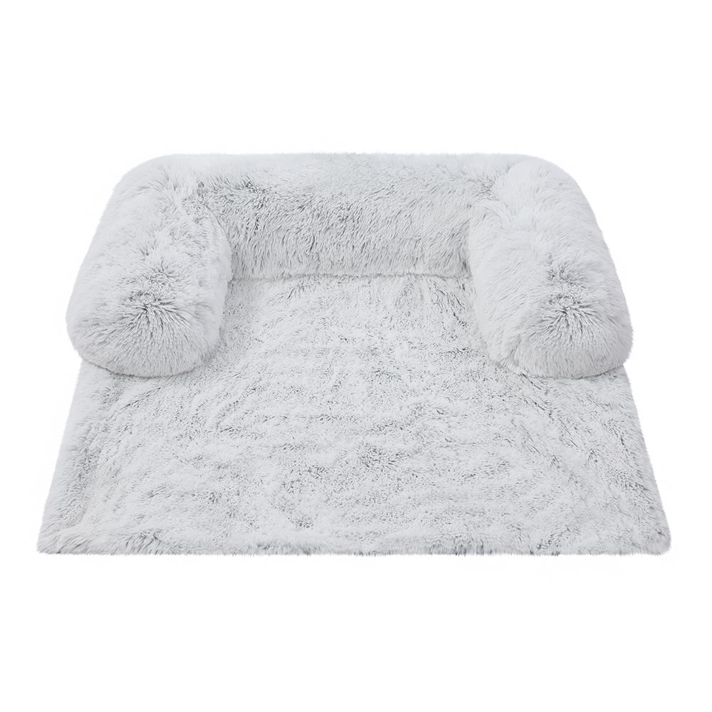 Calming Plush Lounger Silver