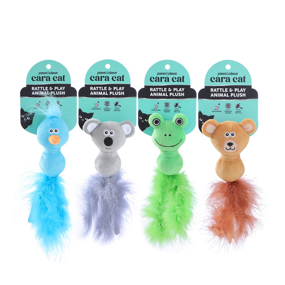 Cara Cat Rattle Belly Plush