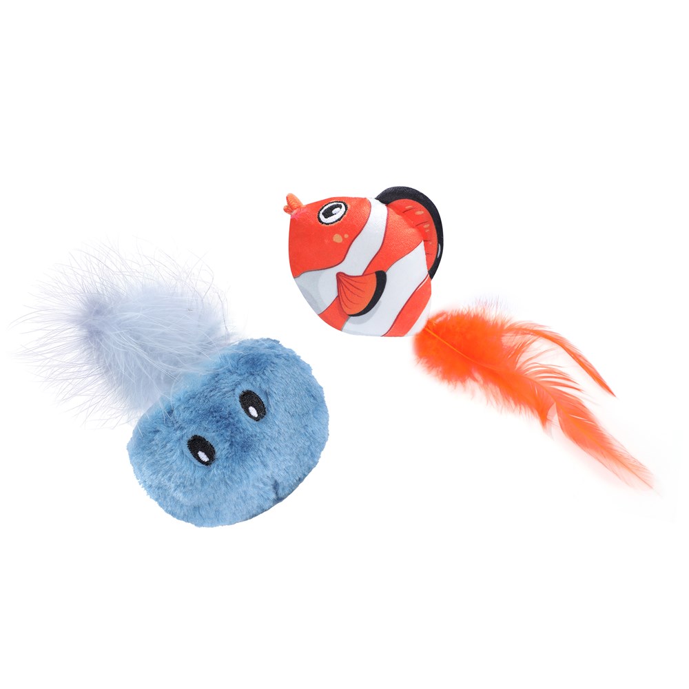 Cara Cat Sea Life Cat Toy 2pk