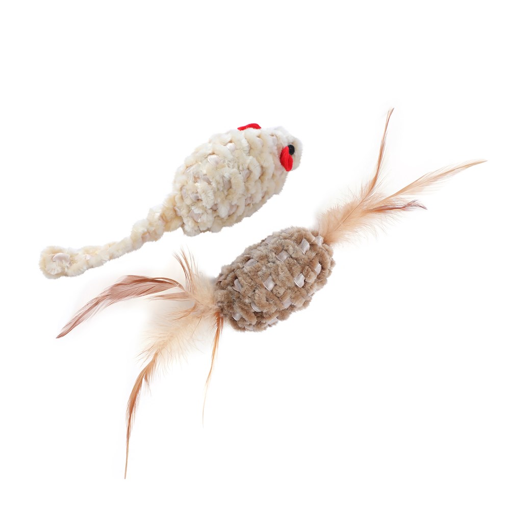 Cara Cat Chenille 2pk Cat Toy