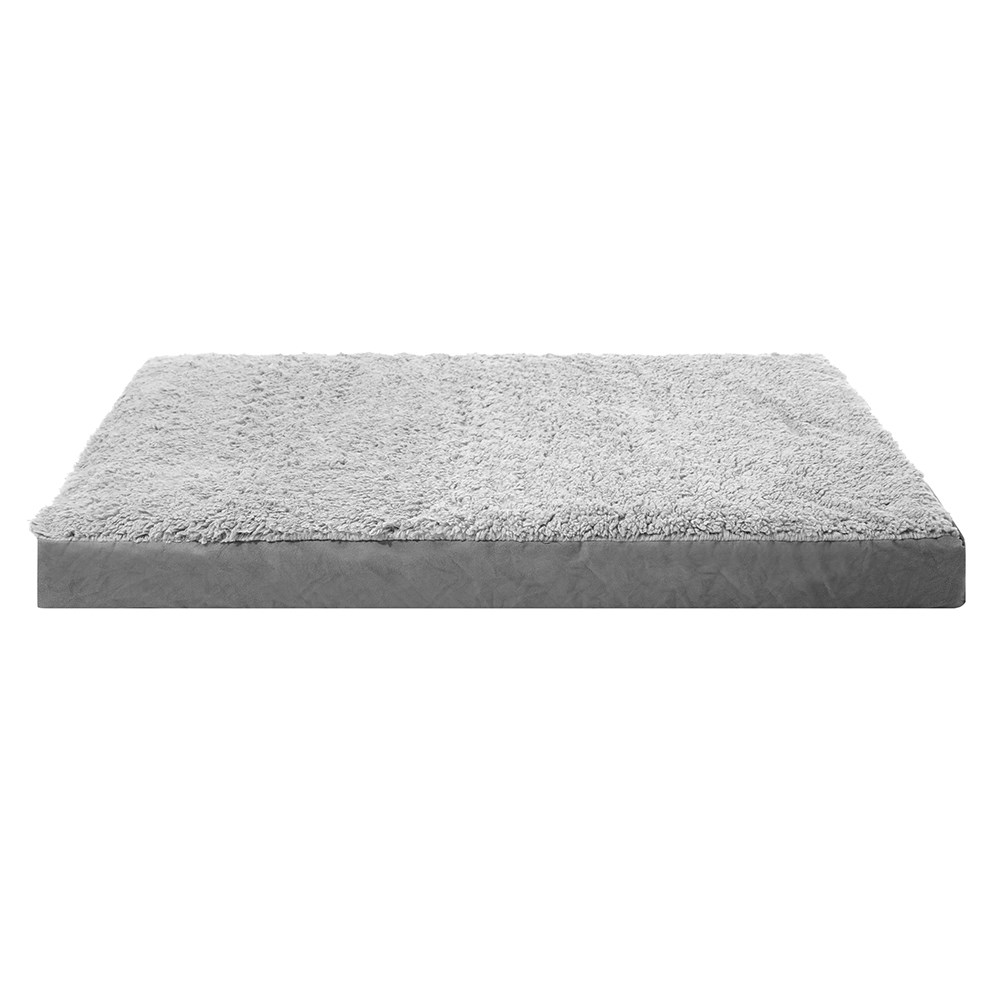 Orthopedic Pet Bed Grey Suede