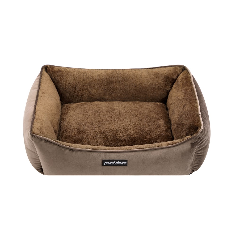Lux Walled Bed Mocha Small