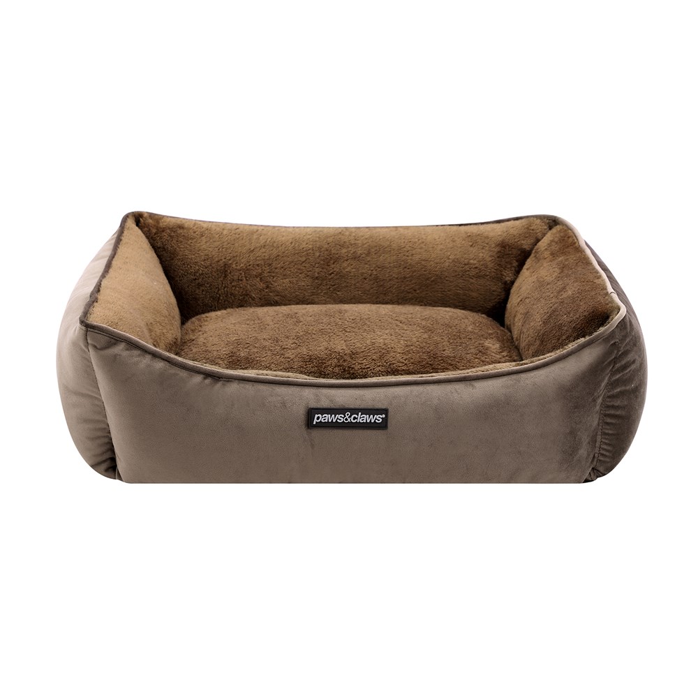 Lux Walled Bed Mocha Small