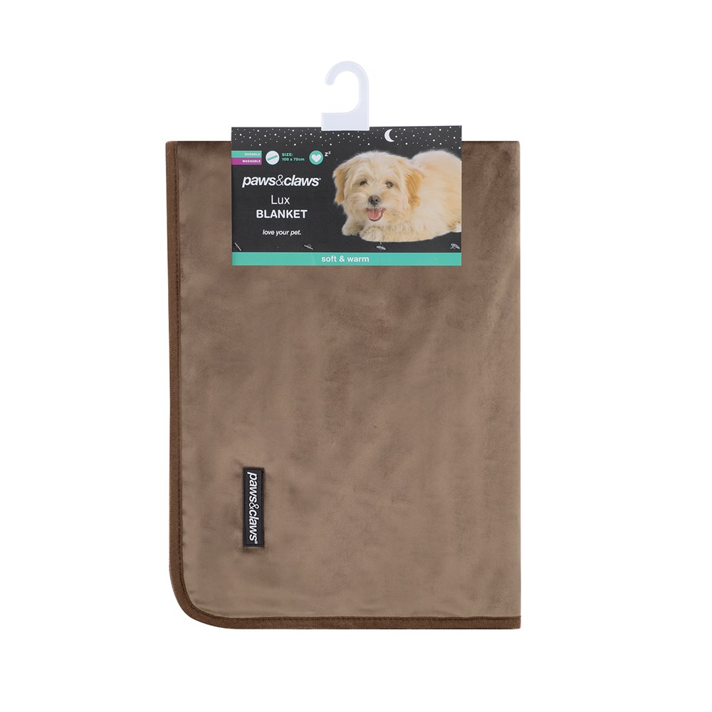 Lux Velvet Blanket Mocha