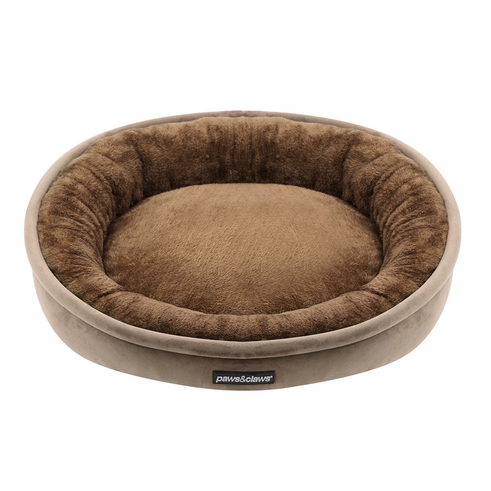 Lux Round Bed Mocha Small