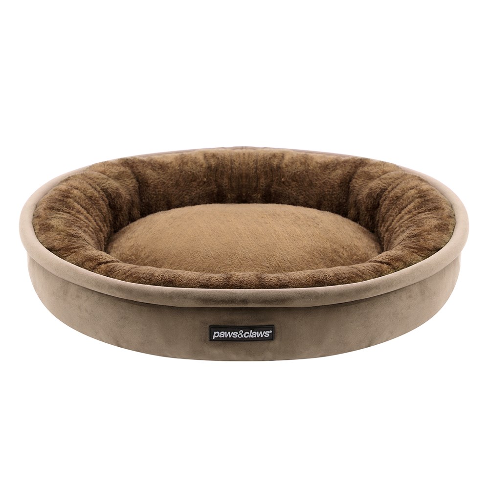 Lux Round Bed Mocha Small
