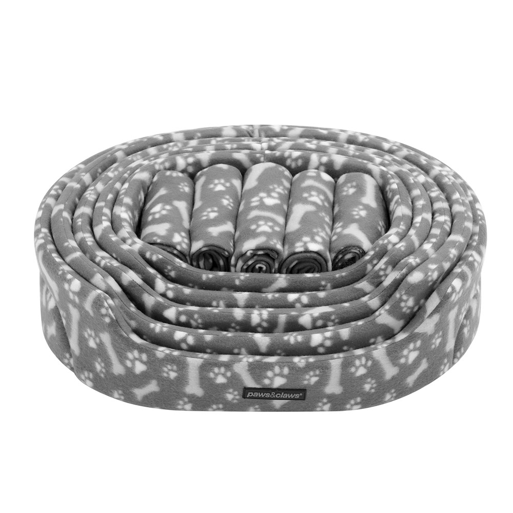 Pet Bed & Blanket 10pc Set