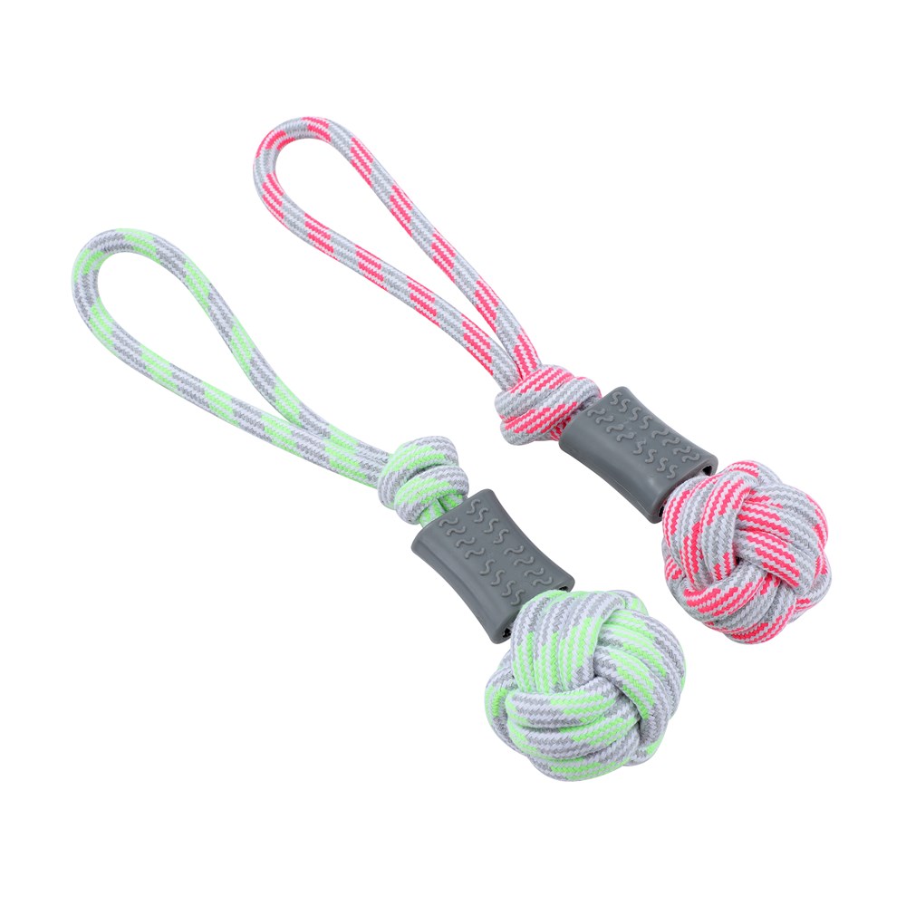 Neon Tug-Of-War Knotted Ball