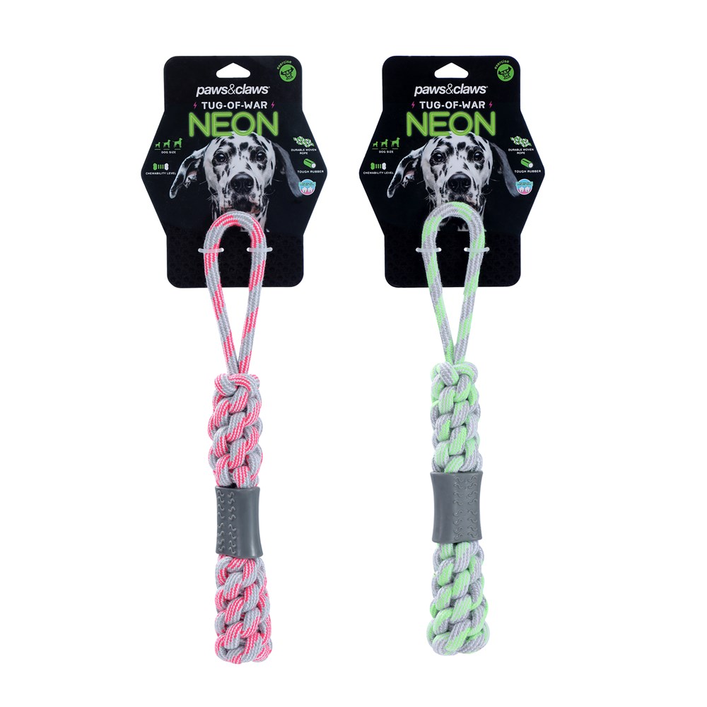 Neon Tug-Of-War Tugger Toy