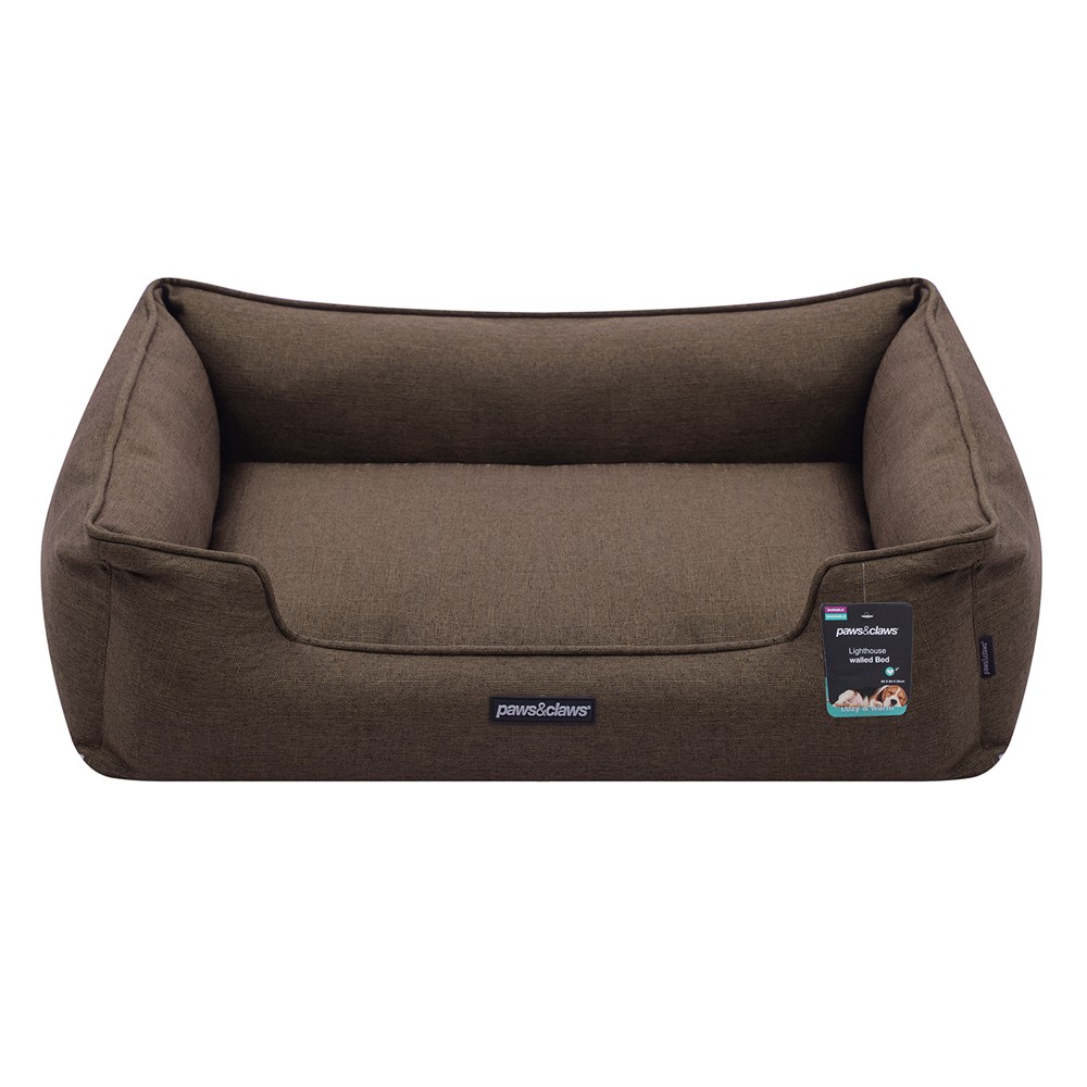 Pia Walled Pet Bed Lge Brown