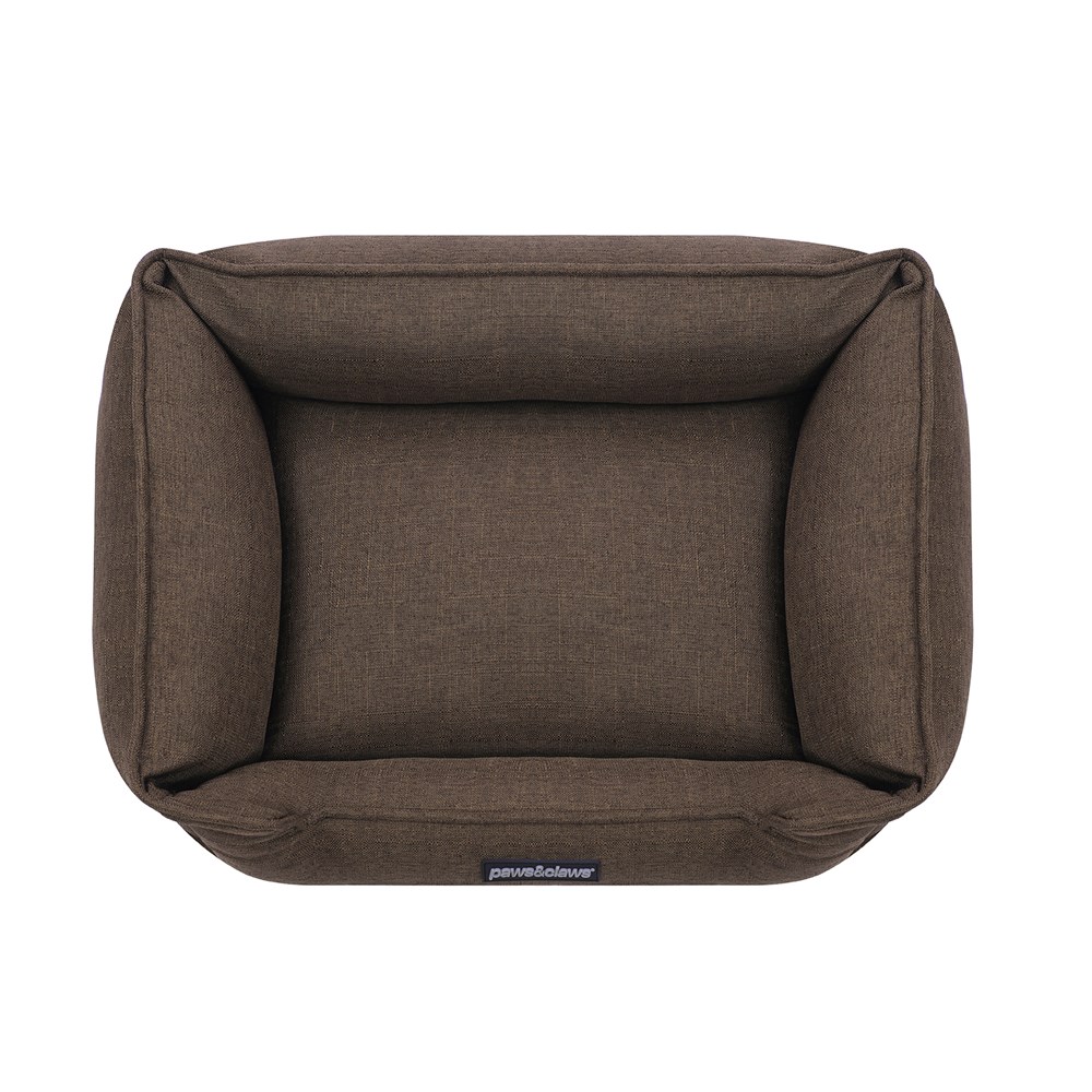 Pia Walled Pet Bed Med Brown