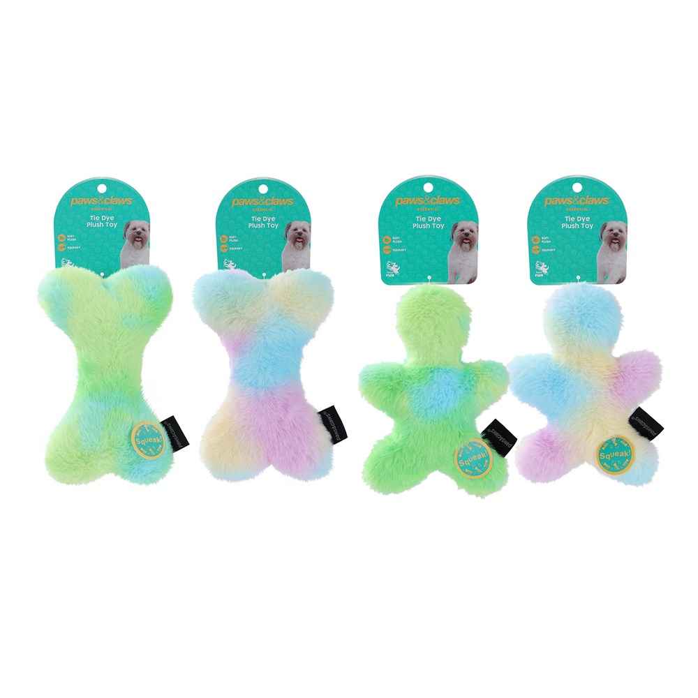 Tie Dye Plush Man & Bone