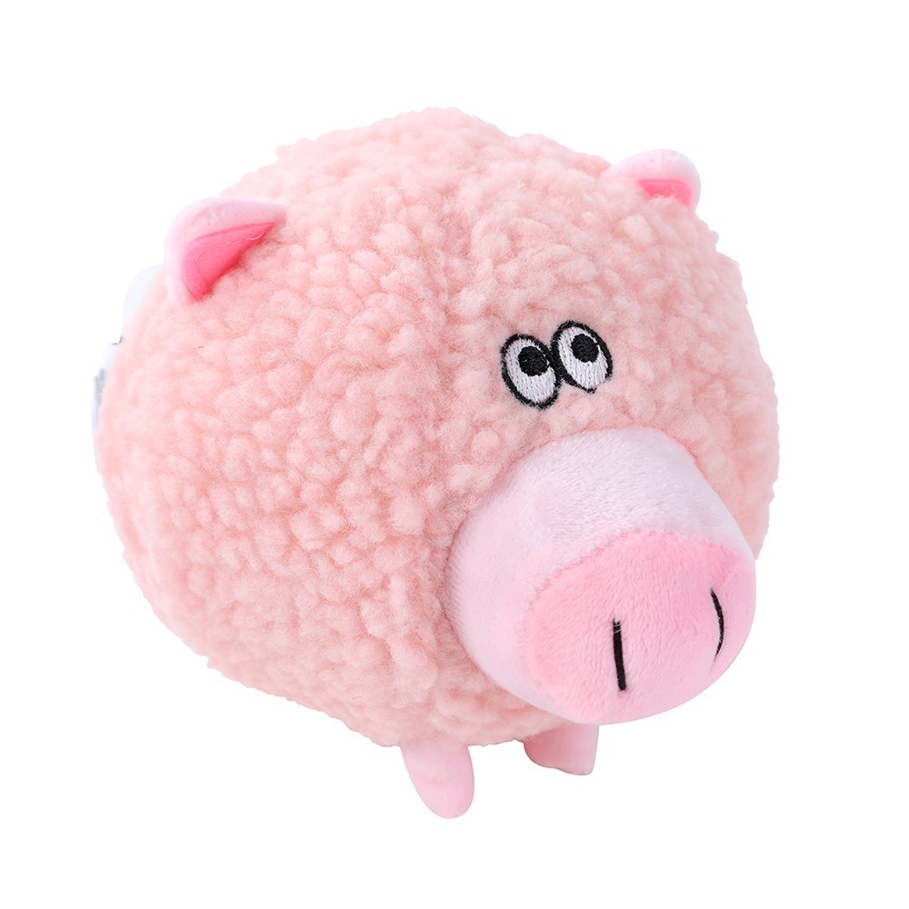Plush Round Animal 3 Asstd