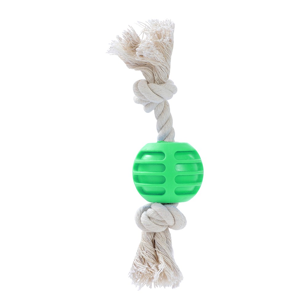 Tpr Ball + Rope Pet Toy