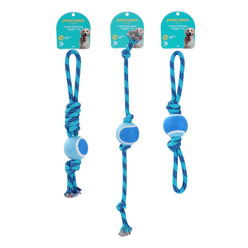 Tennis Ball Rope Tugger Toy