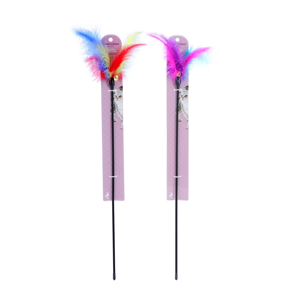 Feather Cat Dangler 60cm