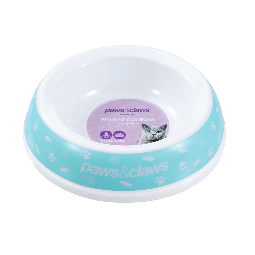 Printed Cat Bowl 3 Asstd