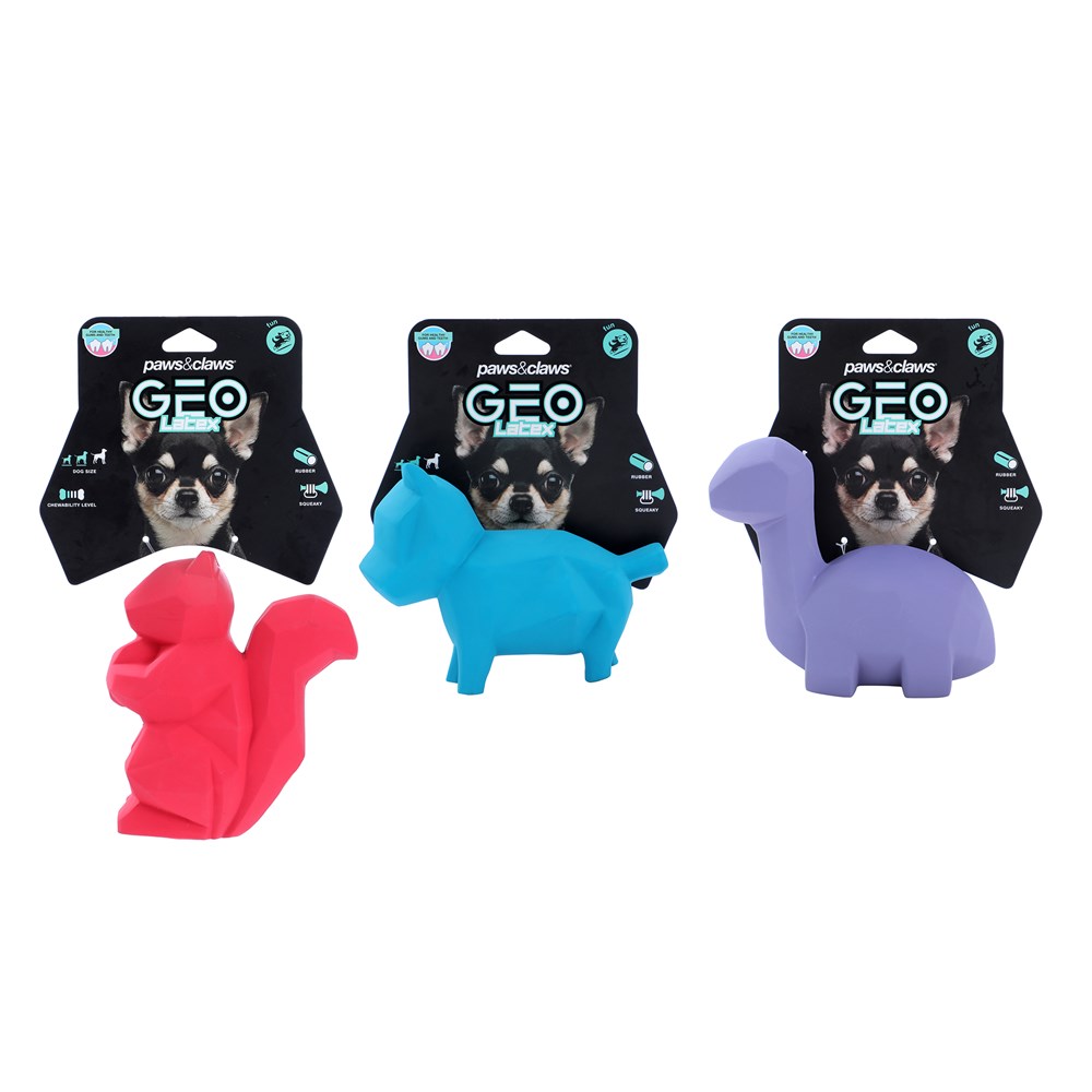 Geo Latex Squeaky Animals