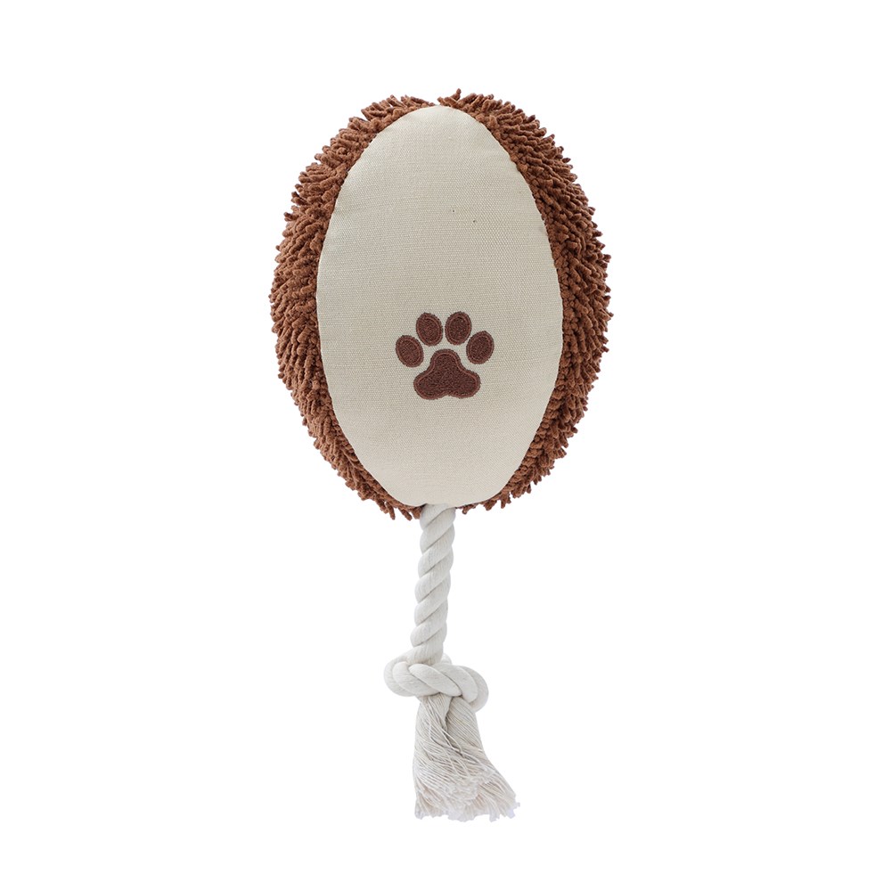 Plush Tugger Bone + Football