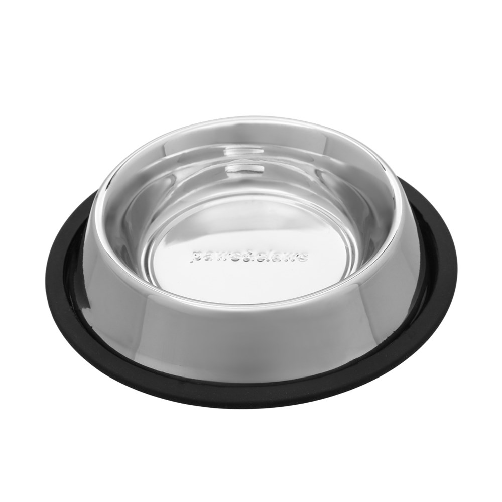Stainless Steel Pet Bowl Black