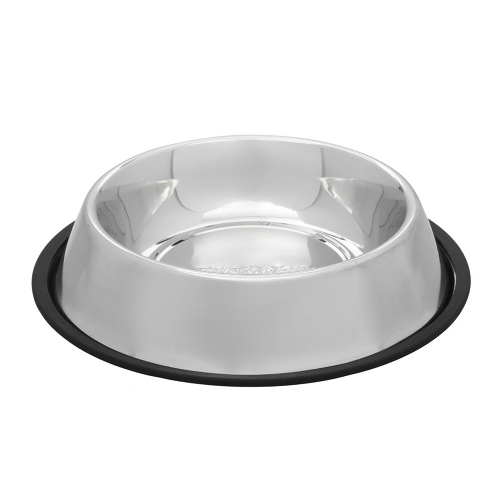 Stainless Steel Pet Bowl Black