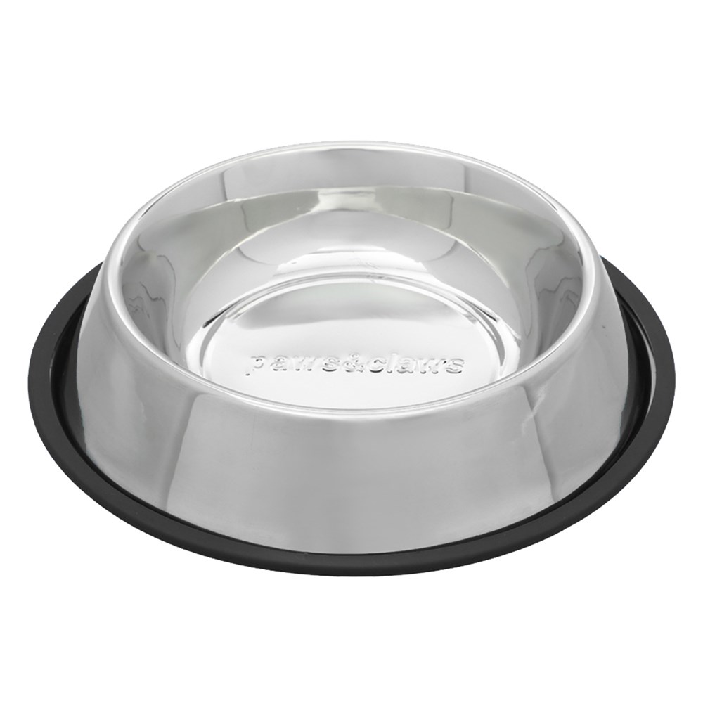 Stainless Steel Pet Bowl Black
