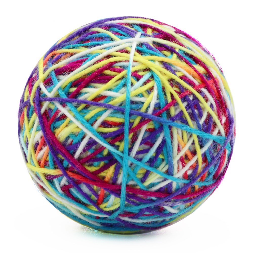 Cat Toy Wool Ball With Rattle