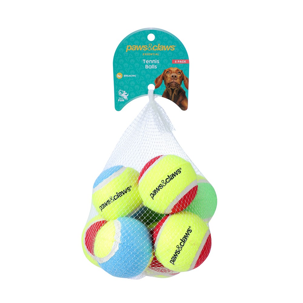 Tennis Balls 8pk 6cm