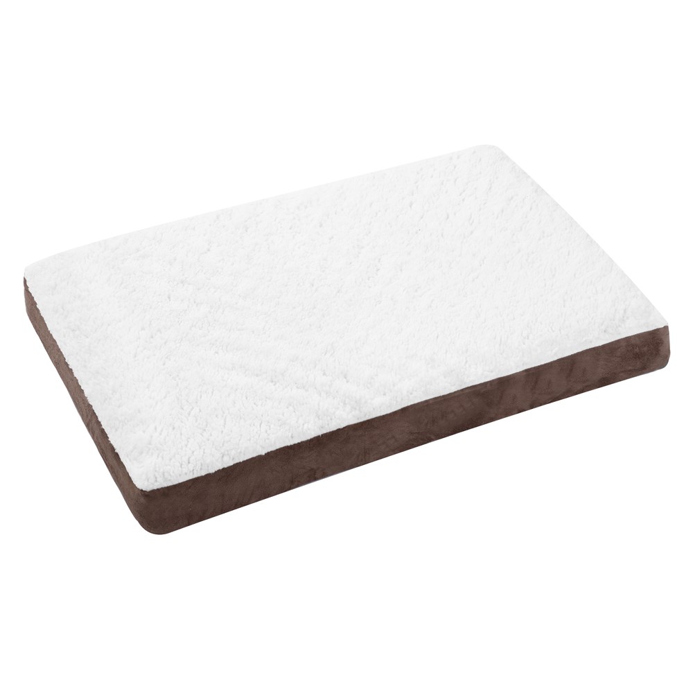 Orthopedic Pet Bed Brown Suede