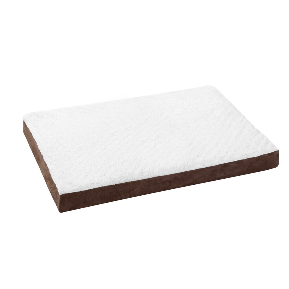 Orthopedic Pet Bed Brown Suede