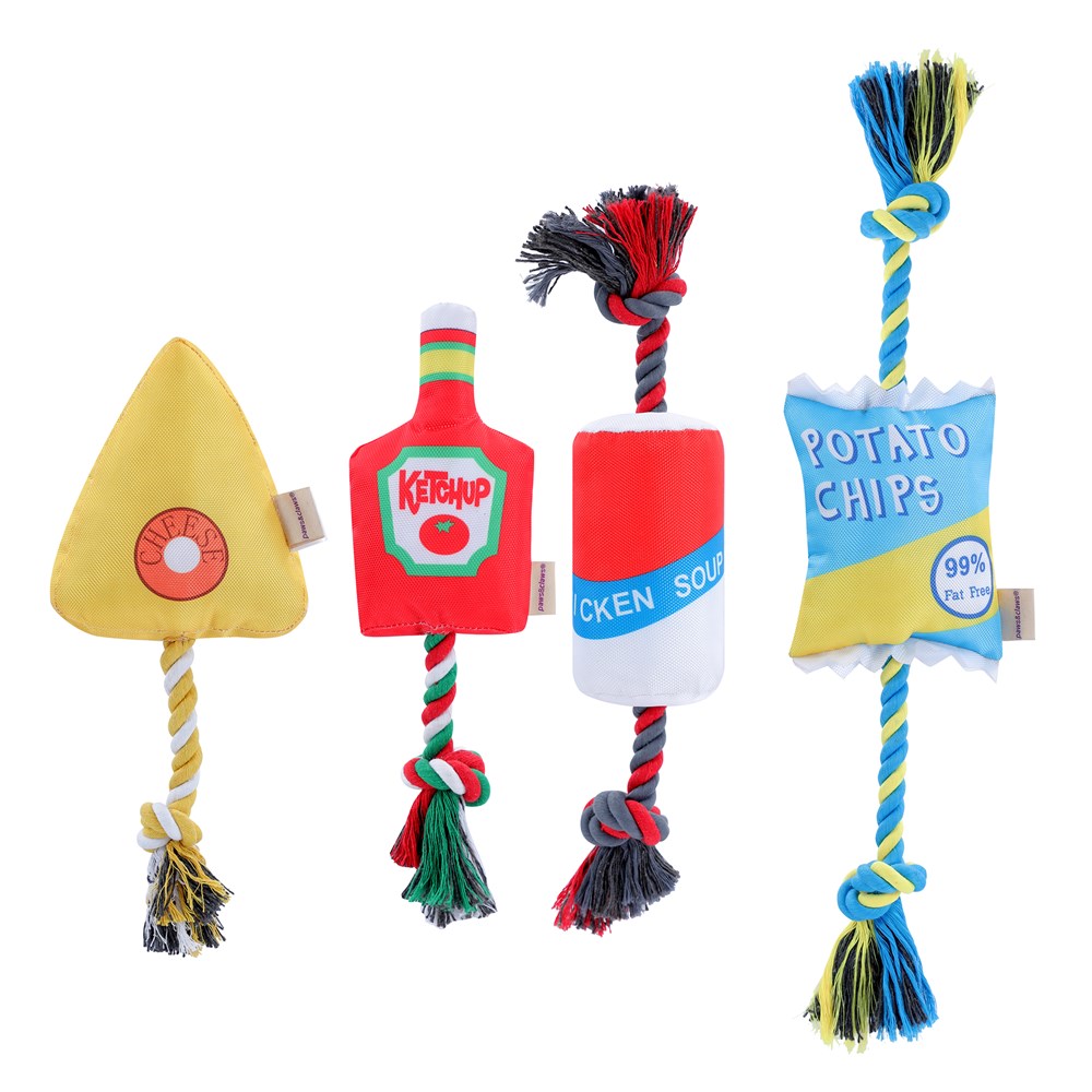 Fast Food Rope Tugger Toy