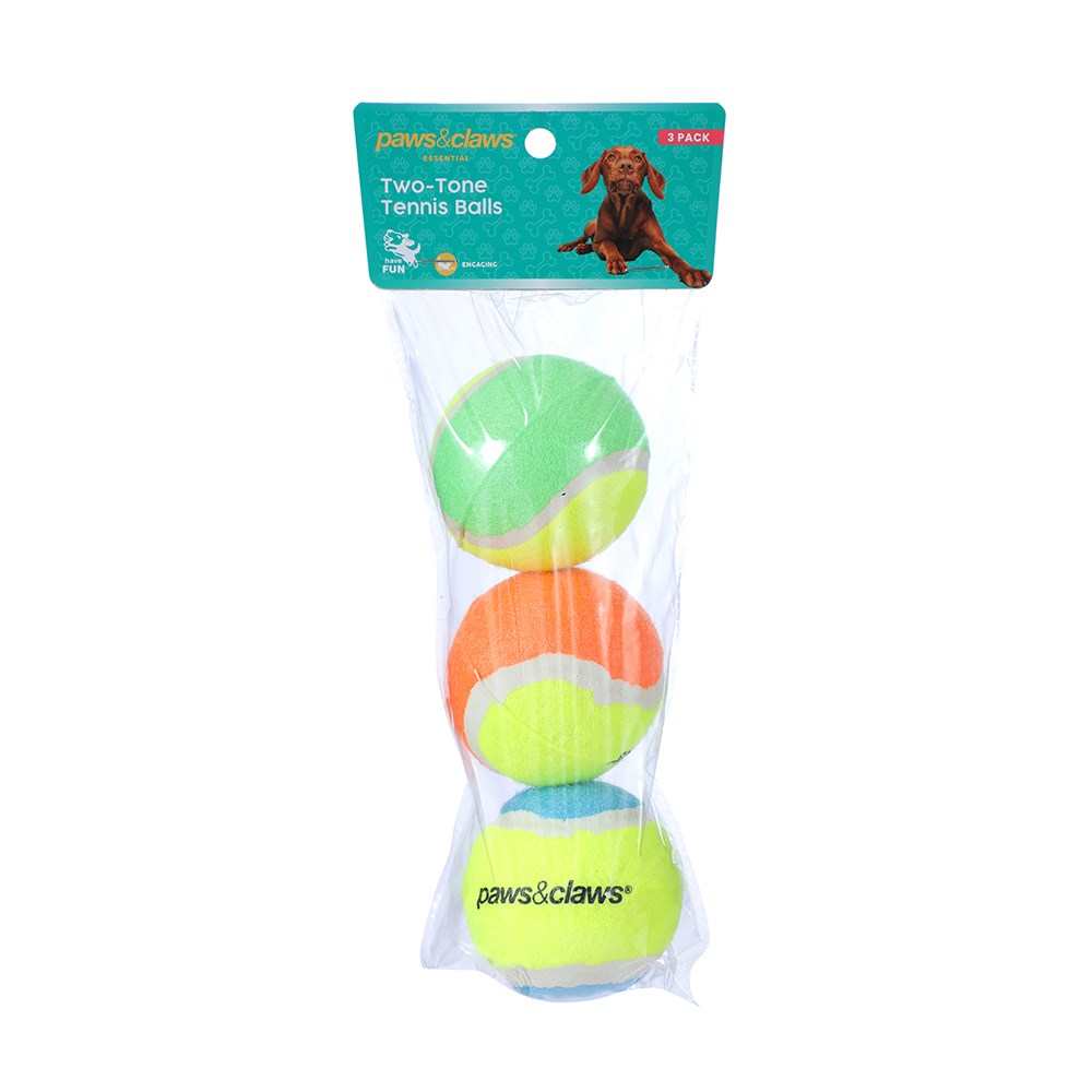 Tennis Balls 3pk 6cm