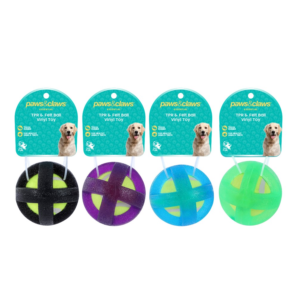 Tpr & Felt Ball Pet Toy